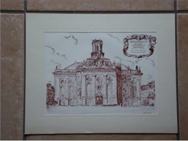 Abbildung: Gedenkblatt 200 Jahre Ludwigskirche Saarbrücken