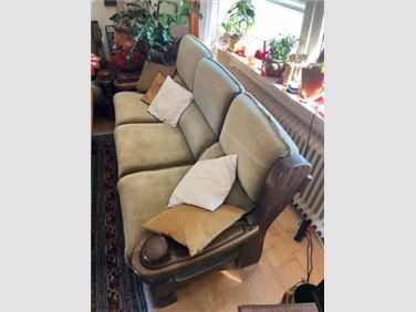 Abbildung: Dreisitzer Sofa Eiche rustikal Landhausstil