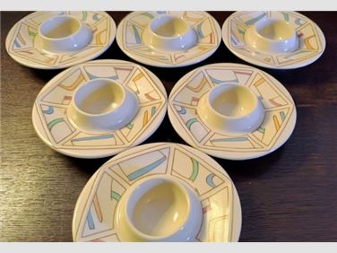 Abbildung: Rosenthal Favo Lifetime 6 Eierbecher mit Schaleablage