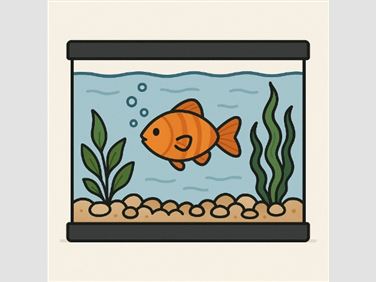 Abbildung: Aquarium 80L Kellerfund